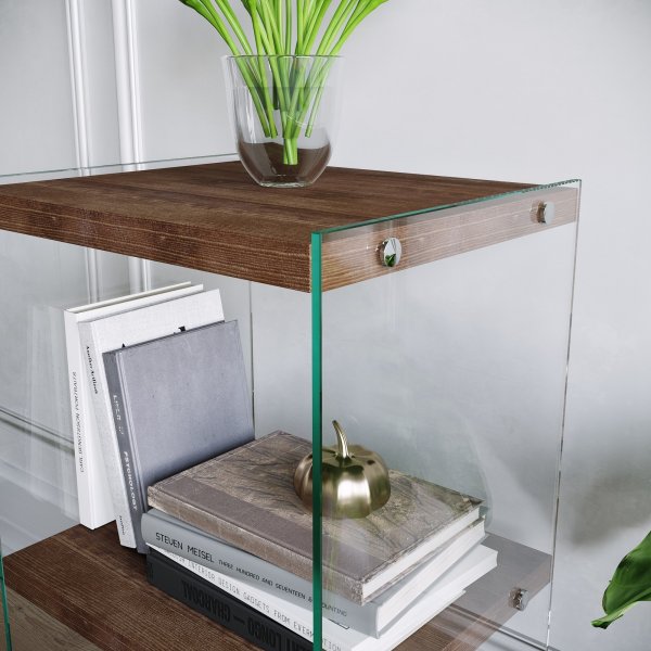 Niagara bokhylle 80 cm - Valnøtt Niagara bokhylle 80 cm - Valnøtt