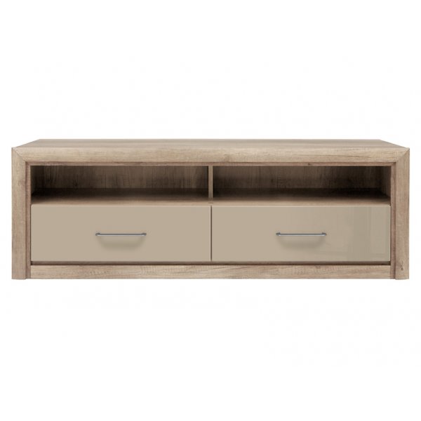 Pontus mediabenk - Eik/beige