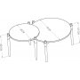 Zona sidebord 50/70 cm - Sort