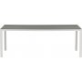 Spisegruppe med 6 stoler og spisebord 205 x 90 cm gr/hvit - Copacabana