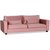 Adore Loungesofa 4-seter sofa - Dusty pink (Flyel)