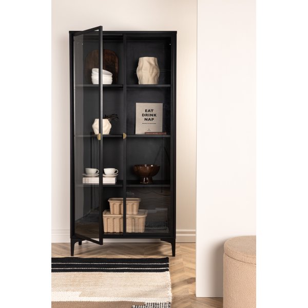 Alexander vitrineskap - Sort