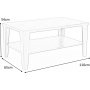 Harper salongbord 110x65 cm - Mrk valntt