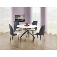 Bibbi spisebord 120 cm - Hvit/svart Bibbi spisebord 120 cm - Hvit/svart