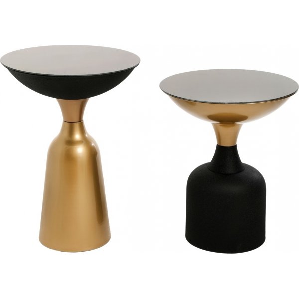 Chalice sidebord sett 46/56 cm - Gull/svart