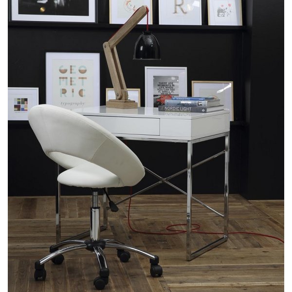 Liverpool kontorstol - Hvit Liverpool kontorstol - Hvit