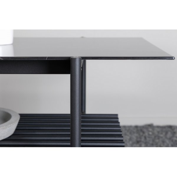 Adel salongbord 120 cm - Svart marmor