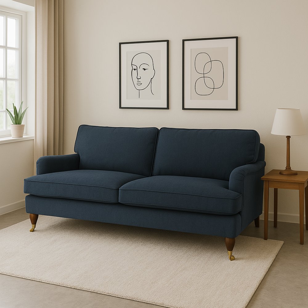 Howard Watford Deluxe 3-seters sofa - blå - Howard-sofaer, Sofaer