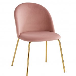 Giovani velvet stol - Rosa/Messing Giovani velvet stol - Rosa/Messing