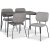Lokrume spisegruppe med bord p 120 cm i mrkt tre + 4 stk Lokrume beige stoler + 3.00 x Mbelftter