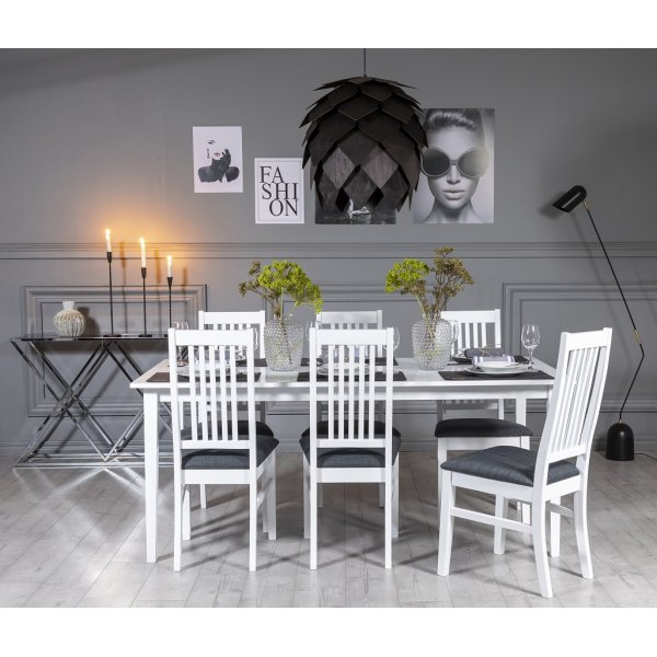 Gåsö spisebord 180 cm - Hvit Gåsö spisebord 180 cm - Hvit