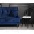 Adena 2-seters sofa i mrkebl flyel + Flekkfjerner for mbler
