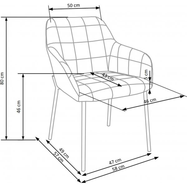 Signe lenestol - Sort Signe lenestol - Sort