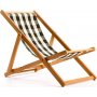 Repose Beach Deck Chair - Grnn/Hvit