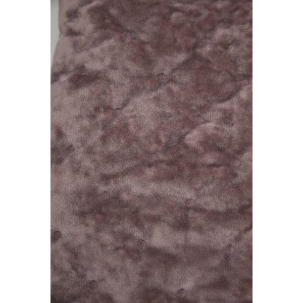 Cia sengeteppe dobbelt 260 x 260 cm - Rosa fløyel Cia sengeteppe dobbelt 260 x 260 cm - Rosa fløyel