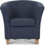 Club lenestol Club Grande - Mrkebltt stoff
