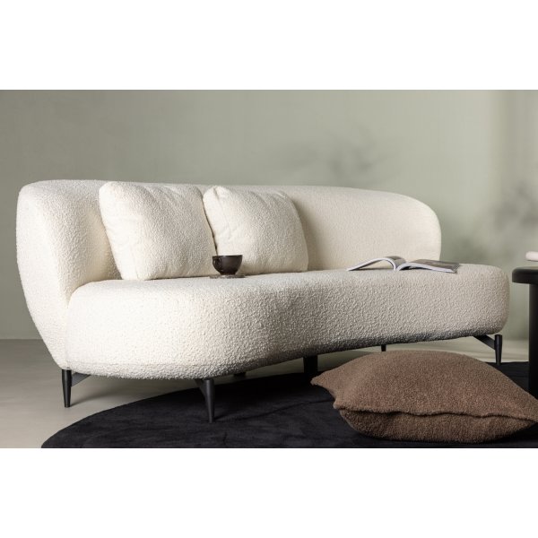 Luna 3-seters sofa - Sort/Hvit Luna 3-seters sofa - Sort/Hvit