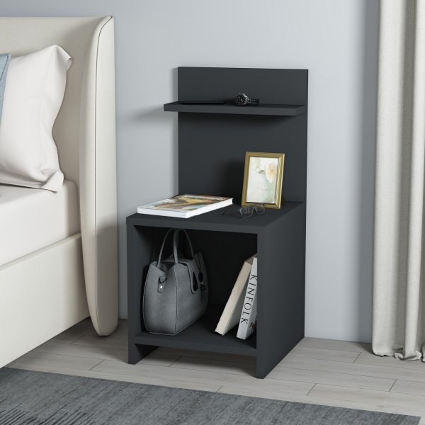 Vidora nattbord - Antrasitt Vidora nattbord - Antrasitt