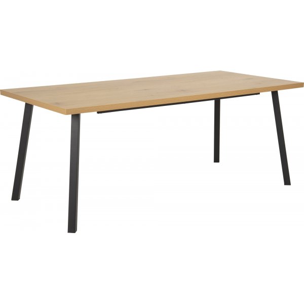 Mallow spisebord 190 cm - Eik/sort