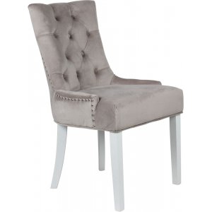Tuva Decotique stol håndtak - Beige fløyel + Møbelpleiesett for tekstiler