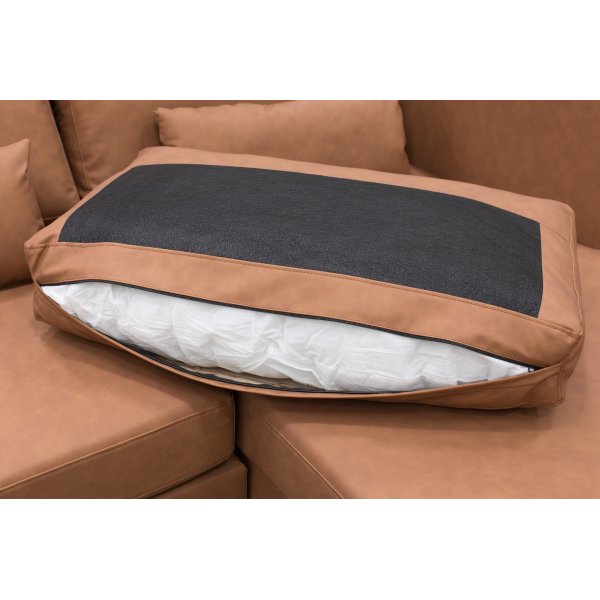 Soffa 322 cm brun PU - Ranger Soffa 322 cm brun PU - Ranger