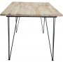 Spisebord Annelie 200 cm - Svart / Naturtre