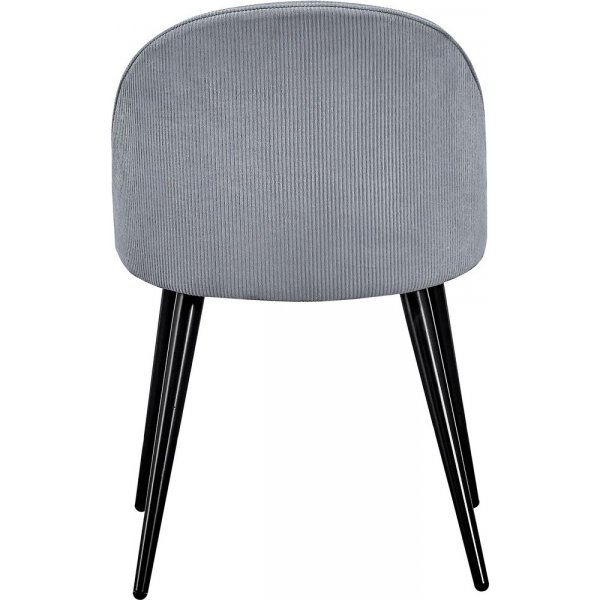 Spisestol Zeus - Svart / lysegrå Manchester Spisestol Zeus - Svart / lysegrå Manchester
