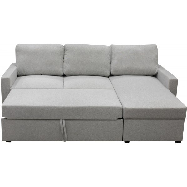 Dream divansofa med sengefunksjon og oppbevaring - lys gr