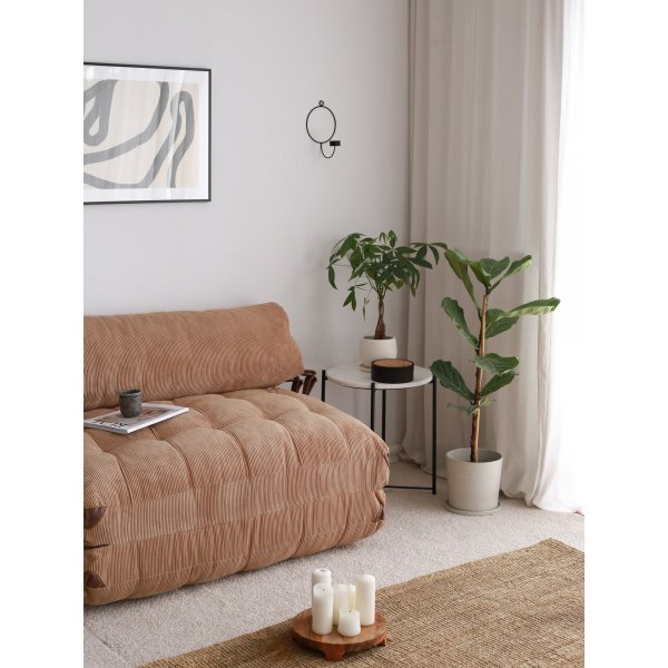 Sammenleggbar 2-seters sovesofa - Camel Sammenleggbar 2-seters sovesofa - Camel