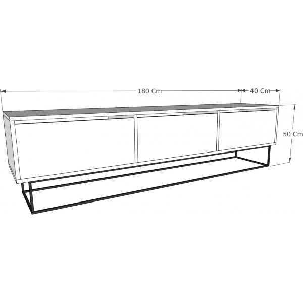 Kordon mediebenk - Eik Kordon mediebenk - Eik