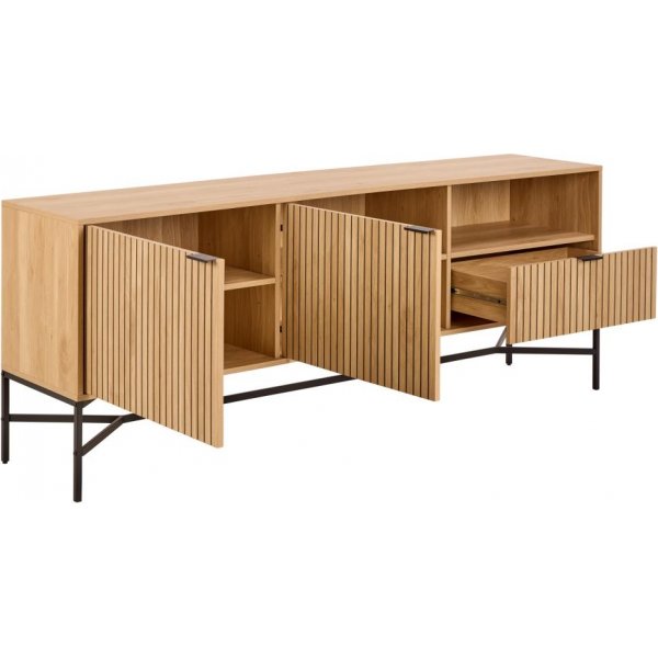 Jaipur skjenk - Eik/matt sort Jaipur skjenk - Eik/matt sort