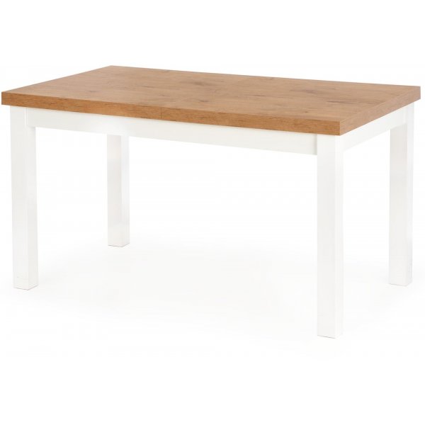 Marit spisebord uttrekkbart 140-220 cm - Hvit/eik