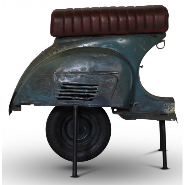 Scooter Bar Krakk - Vintage Blå / Brun Scooter Bar Krakk - Vintage Blå / Brun