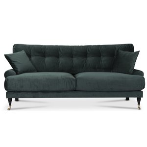 Adena 2-seters sofa - Mrkegrnn flyel