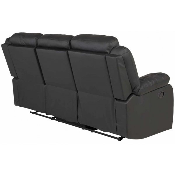 Mozart 3-seter Reclinersofa - Svart PU Mozart 3-seter Reclinersofa - Svart PU