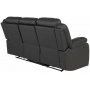 Mozart 3-seter Reclinersofa - Svart PU