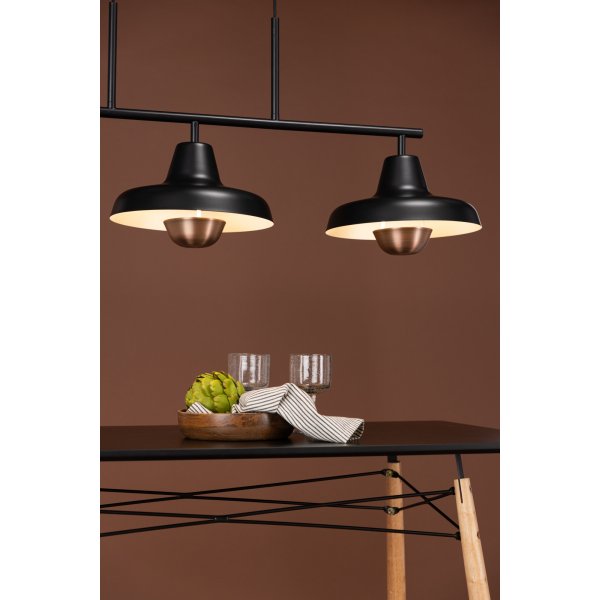 Stöten taklampe - Sort/Kobber Stöten taklampe - Sort/Kobber