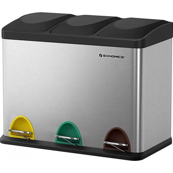 Maiken avfallsbeholder 54 l - Slv/sort