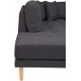 Lido U sofa med pen finish - Mrkegr