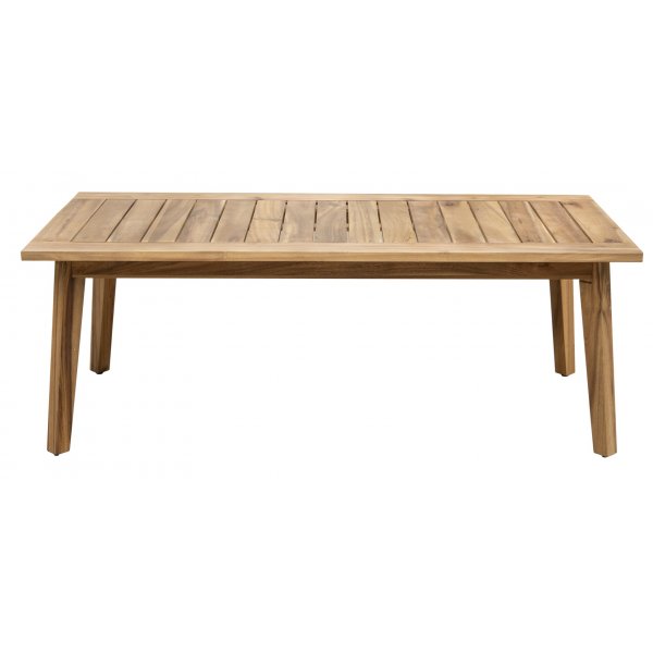 Inez loungegruppe; sofa, 2 lenestoler og salongbord - gr� syntetisk rotting og akasietre