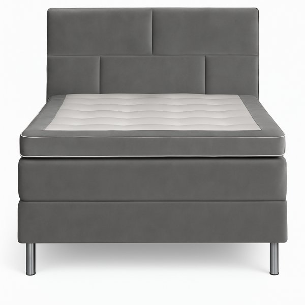 Hilton Deluxe seng 90200 cm - Gr flyel