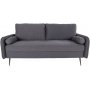 Imola 2,5-seters sofa - Gr/svart