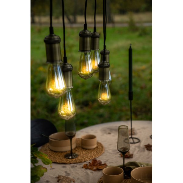 Isaac taklampe - Svart