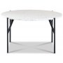 Terrazzo rundt sofabord  80 cm - Bianco Terrazzo & underdel AIR