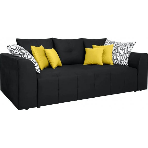 Royal 3-seters sovesofa - Sort