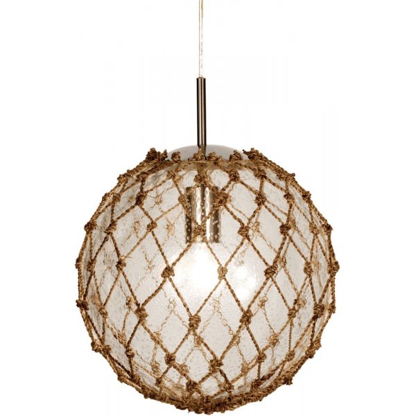 Taklampe Marine - Klar/ natur / krom