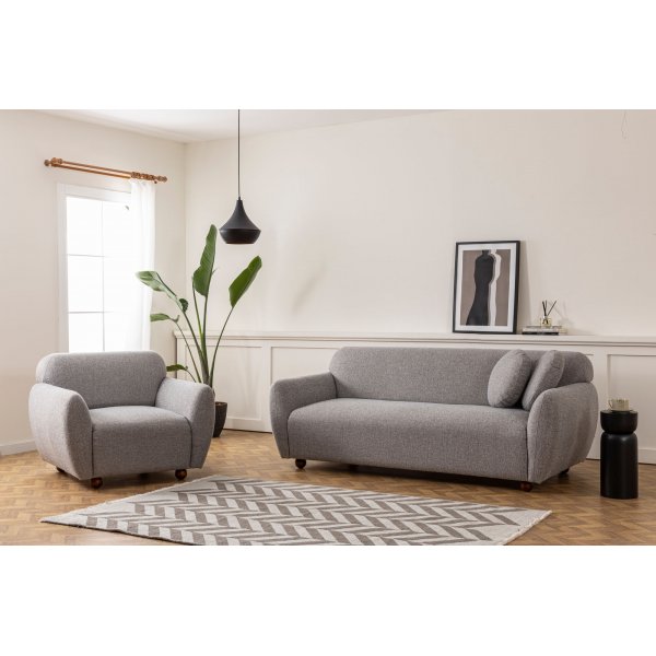 Eddy lenestol - Lysegrå Eddy lenestol - Lysegrå