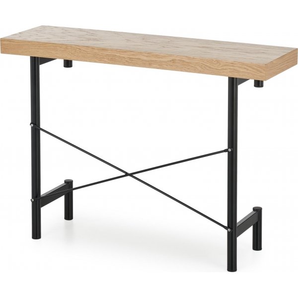 Dante avlastningsbord 106 x 30 cm - Eik/sort