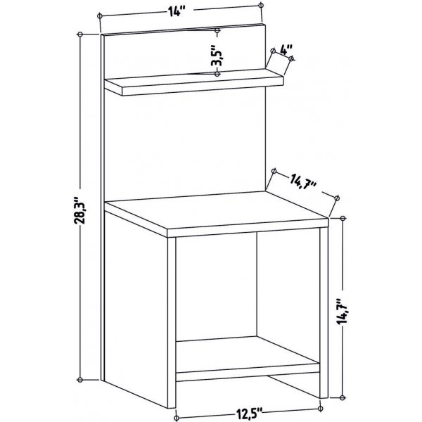 Ullman nattbord - Eik Ullman nattbord - Eik