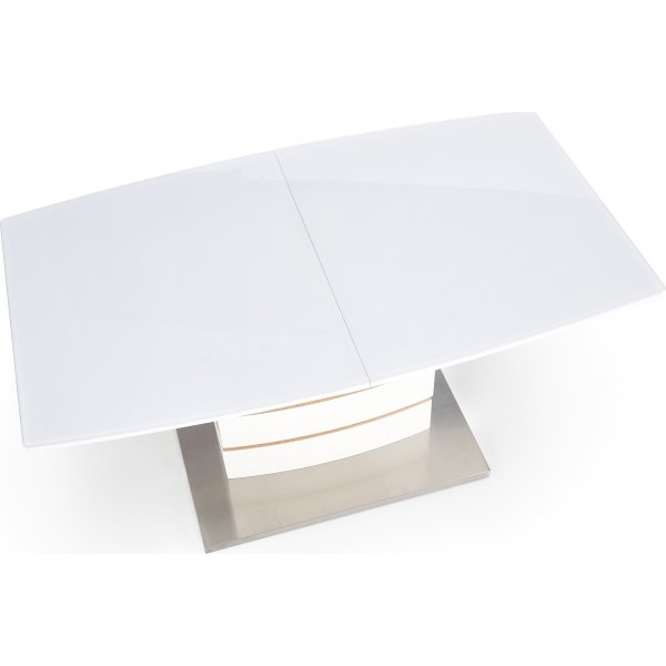 Mervin spisebord uttrekkbart -Hvit/gull eik